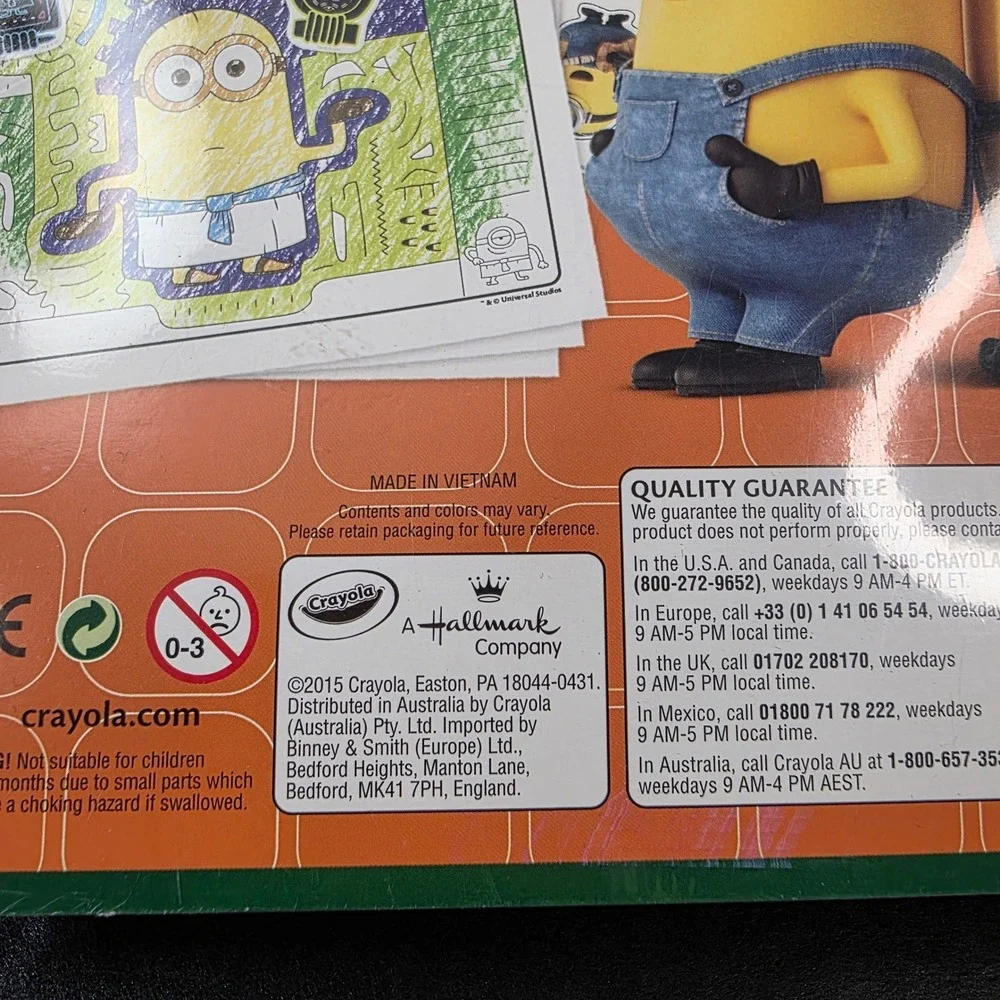 Crayola Minions Color & Sticker Activity Book 32 Pages 50 Stickers New 2015